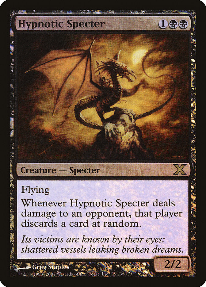 Hypnotic Specter (Premium Foil) [Tenth Edition] | L.A. Mood Comics and Games