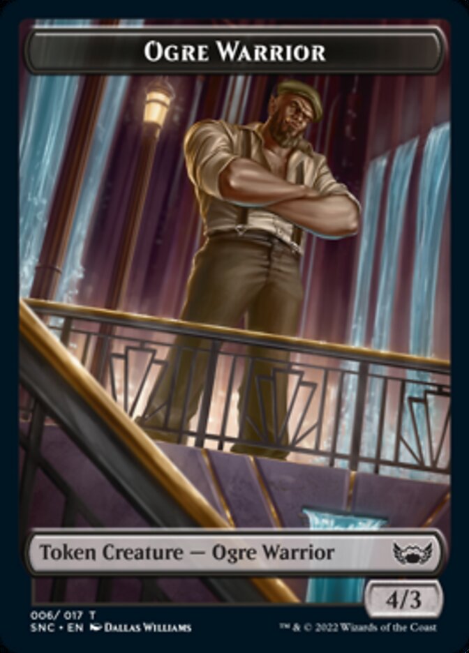 Ogre Warrior // Copy Double-Sided Token [Streets of New Capenna Tokens] | L.A. Mood Comics and Games