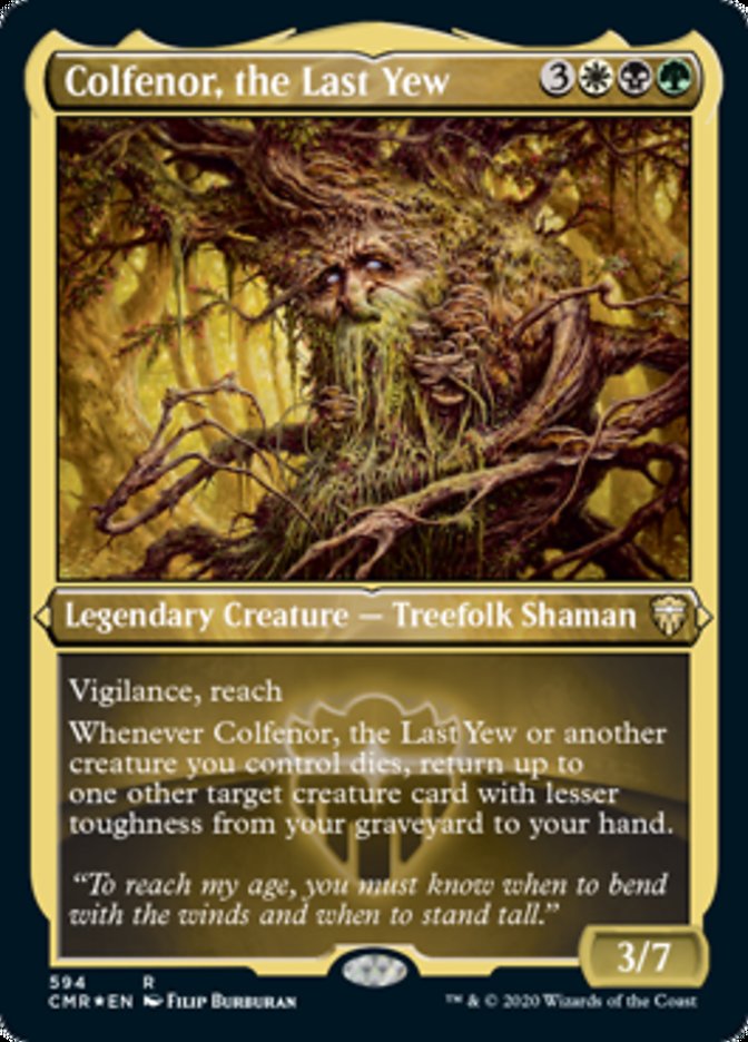 Colfenor, the Last Yew (Etched) [Commander Legends] | L.A. Mood Comics and Games