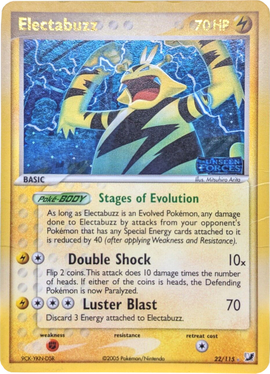 Electabuzz (22/115) (Stamped) [EX: Unseen Forces] | L.A. Mood Comics and Games