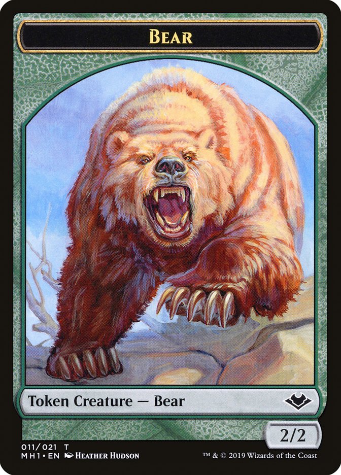 Zombie (007) // Bear (011) Double-Sided Token [Modern Horizons Tokens] | L.A. Mood Comics and Games