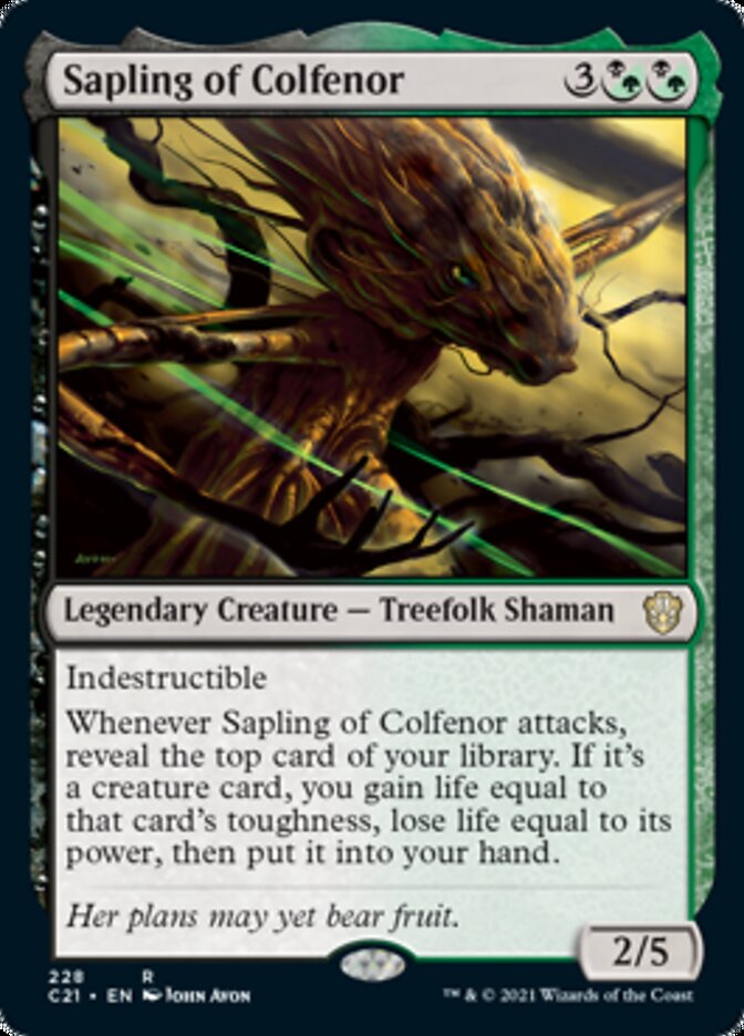 Sapling of Colfenor [Commander 2021] | L.A. Mood Comics and Games