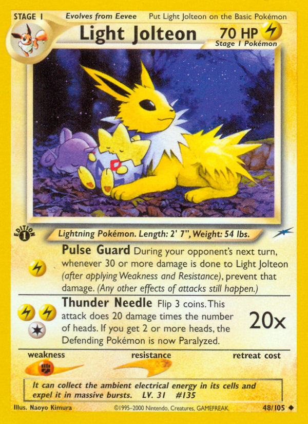 Light Jolteon (48/105) [Neo Destiny 1st Edition] | L.A. Mood Comics and Games