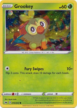 Grookey (010/202) (Cosmos Holo) [Sword & Shield: Base Set] | L.A. Mood Comics and Games