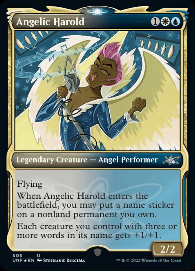 Angelic Harold (Showcase) (Galaxy Foil) [Unfinity] | L.A. Mood Comics and Games