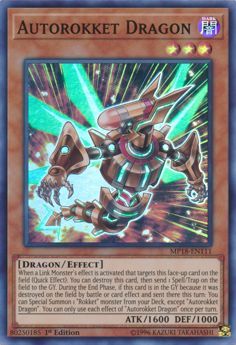 Autorokket Dragon [MP18-EN111] Super Rare | L.A. Mood Comics and Games