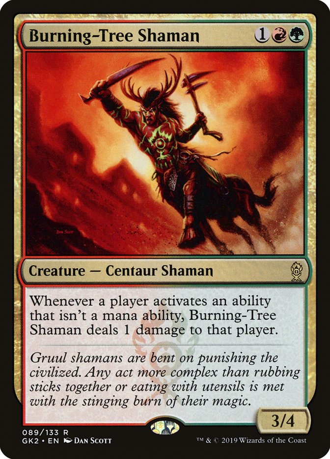 Burning-Tree Shaman [Ravnica Allegiance Guild Kit] | L.A. Mood Comics and Games
