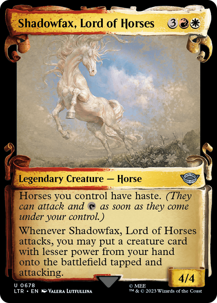 Shadowfax, Lord of Horses [The Lord of the Rings: Tales of Middle-Earth Showcase Scrolls] | L.A. Mood Comics and Games