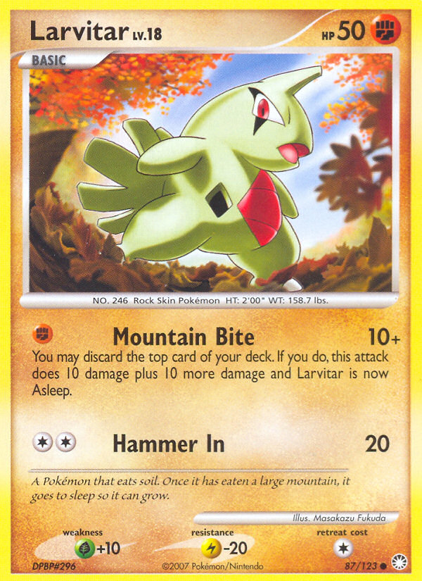 Larvitar (87/123) [Diamond & Pearl: Mysterious Treasures] | L.A. Mood Comics and Games