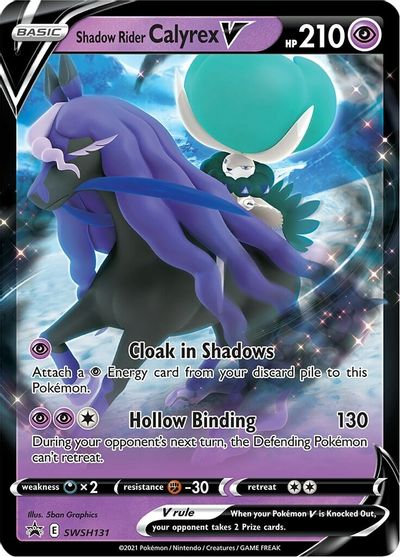 Shadow Rider Calyrex V (SWSH131) (Jumbo Card) [Sword & Shield: Black Star Promos] | L.A. Mood Comics and Games