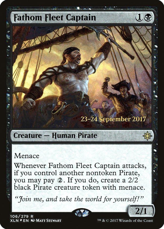 Fathom Fleet Captain [Ixalan Prerelease Promos] | L.A. Mood Comics and Games