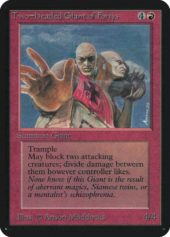 Two-Headed Giant of Foriys [Alpha Edition] | L.A. Mood Comics and Games