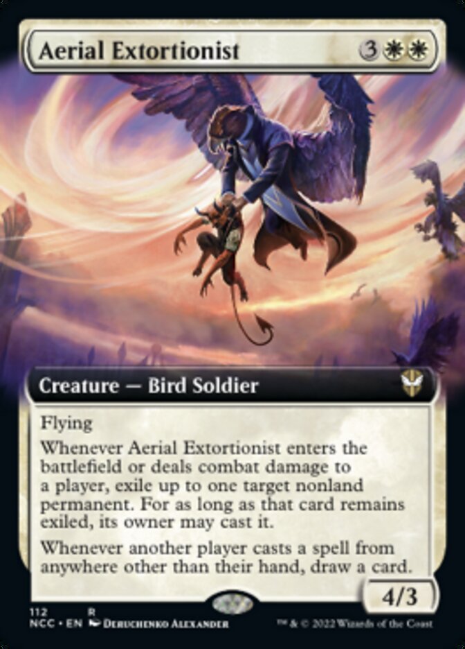 Aerial Extortionist (Extended Art) [Streets of New Capenna Commander] | L.A. Mood Comics and Games