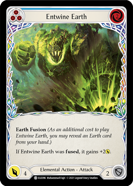 Entwine Earth (Blue) [ELE096] (Tales of Aria)  1st Edition Rainbow Foil | L.A. Mood Comics and Games