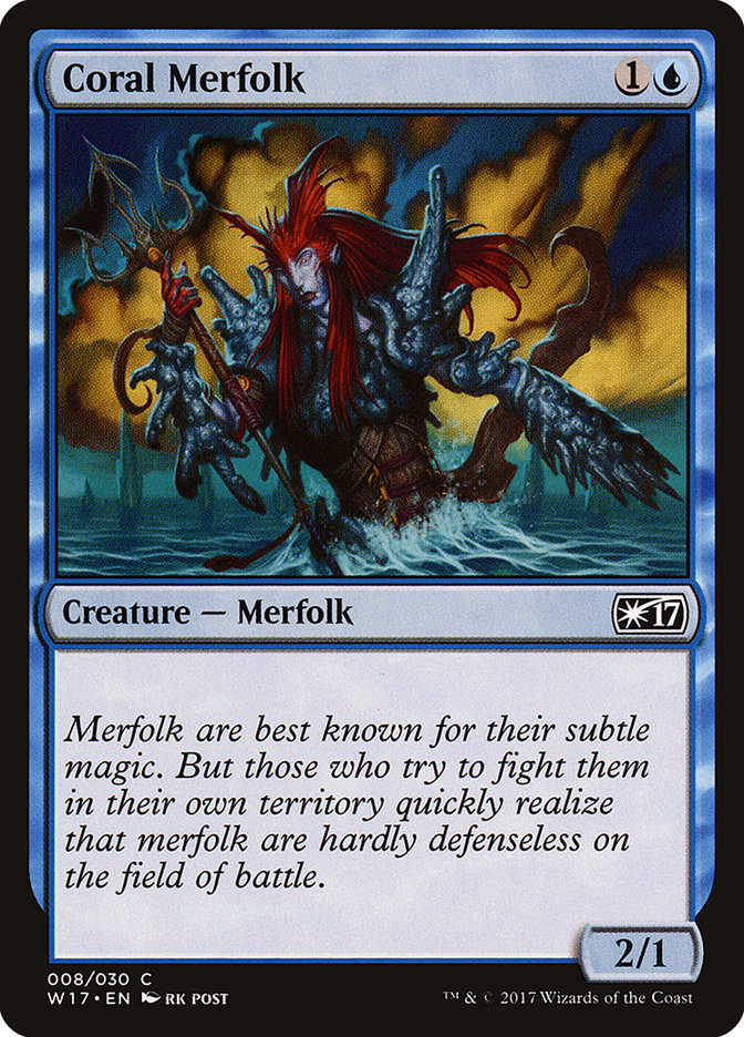 Coral Merfolk [Welcome Deck 2017] | L.A. Mood Comics and Games