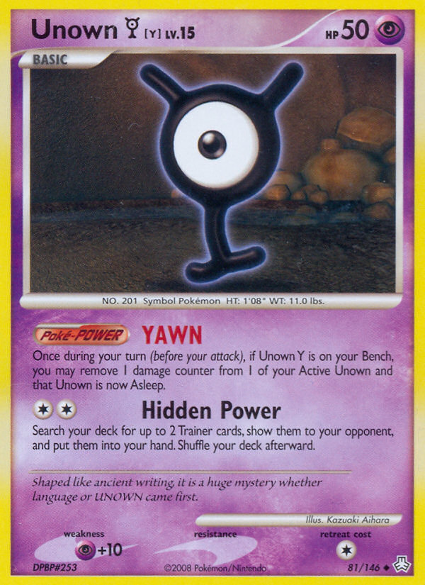 Unown Y (81/146) [Diamond & Pearl: Legends Awakened] | L.A. Mood Comics and Games