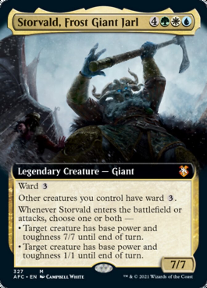 Storvald, Frost Giant Jarl (Extended Art) [Dungeons & Dragons: Adventures in the Forgotten Realms Commander] | L.A. Mood Comics and Games
