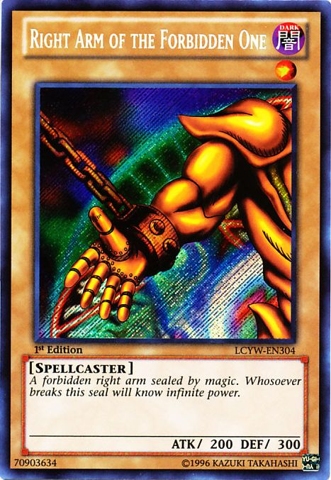Right Arm of the Forbidden One [LCYW-EN304] Secret Rare | L.A. Mood Comics and Games