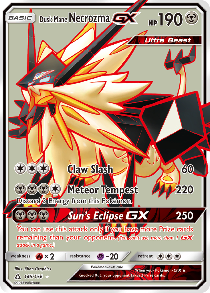 Dusk Mane Necrozma GX (145/156) [Sun & Moon: Ultra Prism] | L.A. Mood Comics and Games