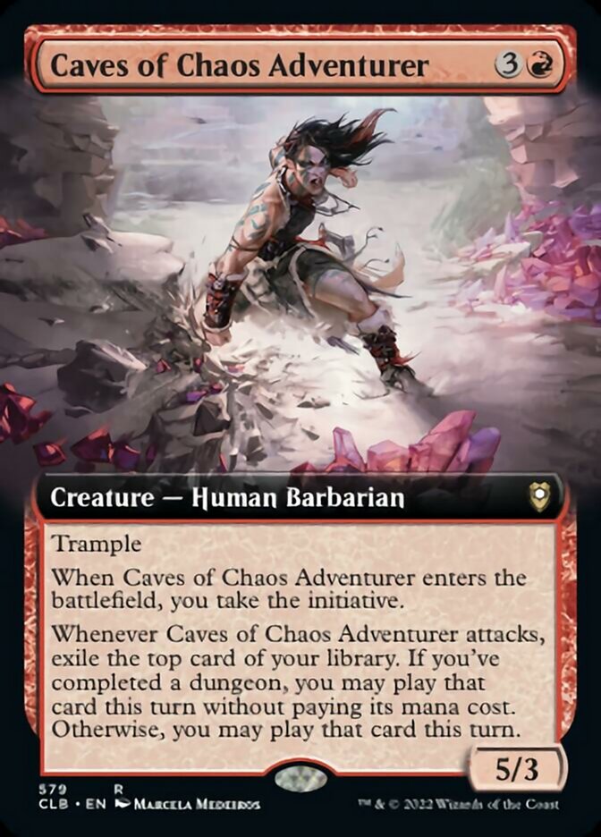Caves of Chaos Adventurer (Extended Art) [Commander Legends: Battle for Baldur's Gate] | L.A. Mood Comics and Games