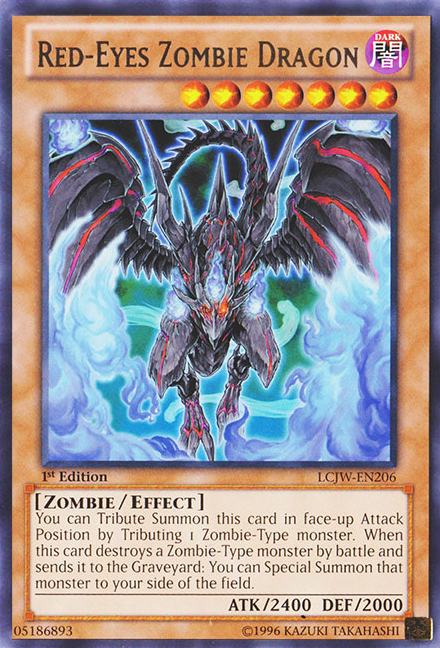 Red-Eyes Zombie Dragon [LCJW-EN206] Rare | L.A. Mood Comics and Games