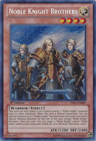 Noble Knight Brothers [PRIO-EN081] Secret Rare | L.A. Mood Comics and Games