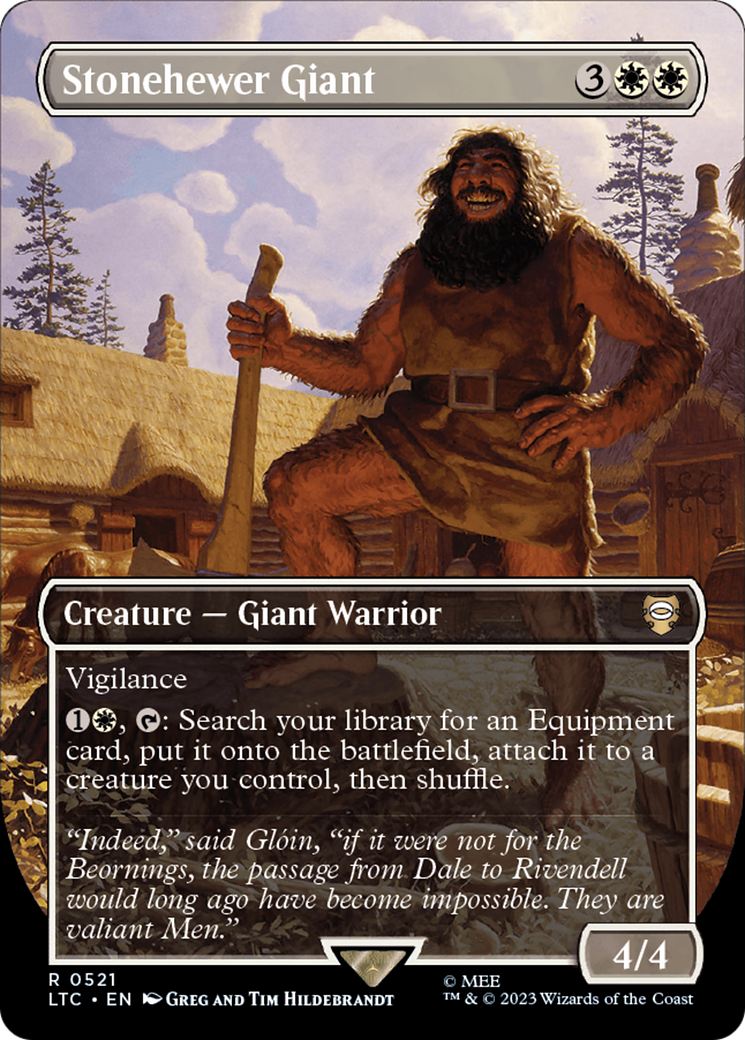 Stonehewer Giant (Borderless) [The Lord of the Rings: Tales of Middle-Earth Commander] | L.A. Mood Comics and Games