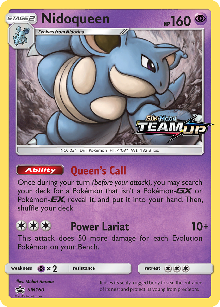 Nidoqueen (SM160) [Sun & Moon: Black Star Promos] | L.A. Mood Comics and Games