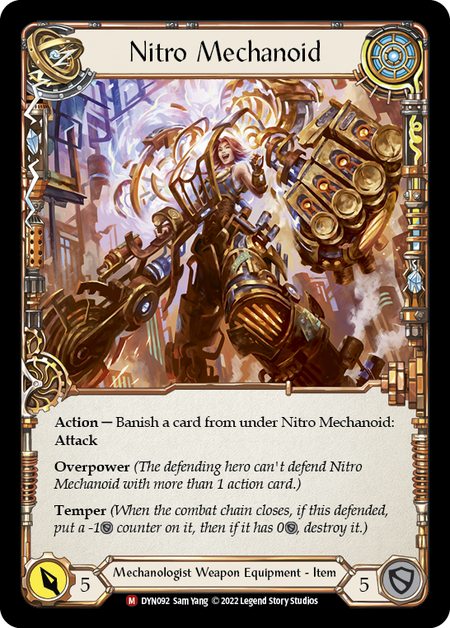 Construct Nitro Mechanoid // Nitro Mechanoid [DYN092] (Dynasty)  Rainbow Foil | L.A. Mood Comics and Games