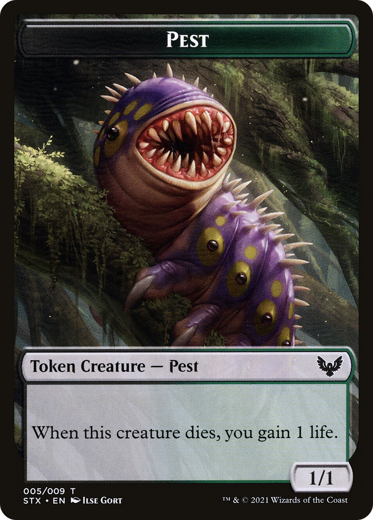 Pest // Jace, Telepath Unbound Emblem Double-Sided Token [Secret Lair: From Cute to Brute Tokens] | L.A. Mood Comics and Games