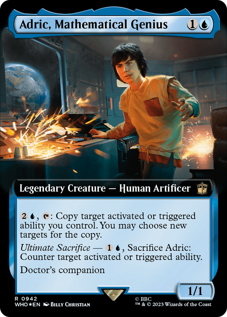 Adric, Mathematical Genius (Extended Art) (Surge Foil) [Doctor Who] | L.A. Mood Comics and Games