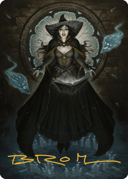 Tasha, the Witch Queen Art Card (76) (Gold-Stamped Signature) [Commander Legends: Battle for Baldur's Gate Art Series] | L.A. Mood Comics and Games
