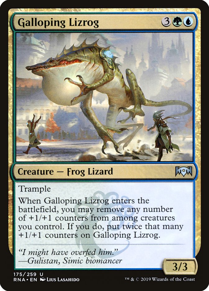 Galloping Lizrog [Ravnica Allegiance] | L.A. Mood Comics and Games