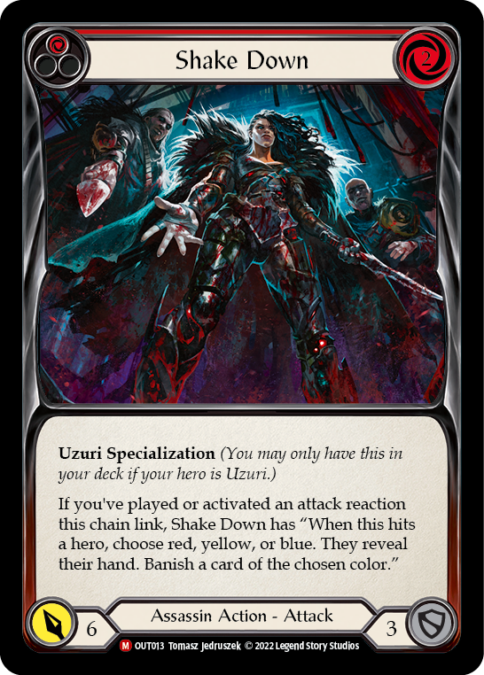 Shake Down [OUT013] (Outsiders)  Rainbow Foil | L.A. Mood Comics and Games