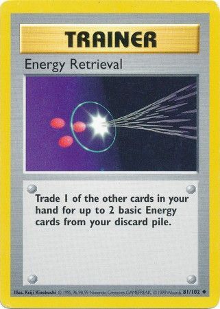 Energy Retrieval (81/102) [Base Set Shadowless Unlimited] | L.A. Mood Comics and Games