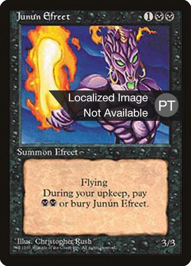Junun Efreet [Fourth Edition (Foreign Black Border)] | L.A. Mood Comics and Games