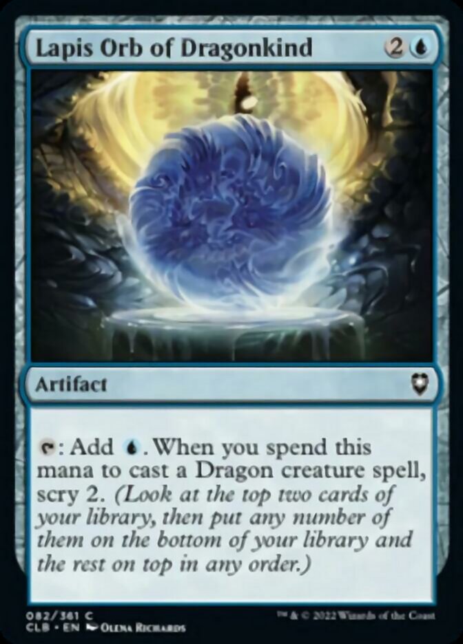 Lapis Orb of Dragonkind [Commander Legends: Battle for Baldur's Gate] | L.A. Mood Comics and Games
