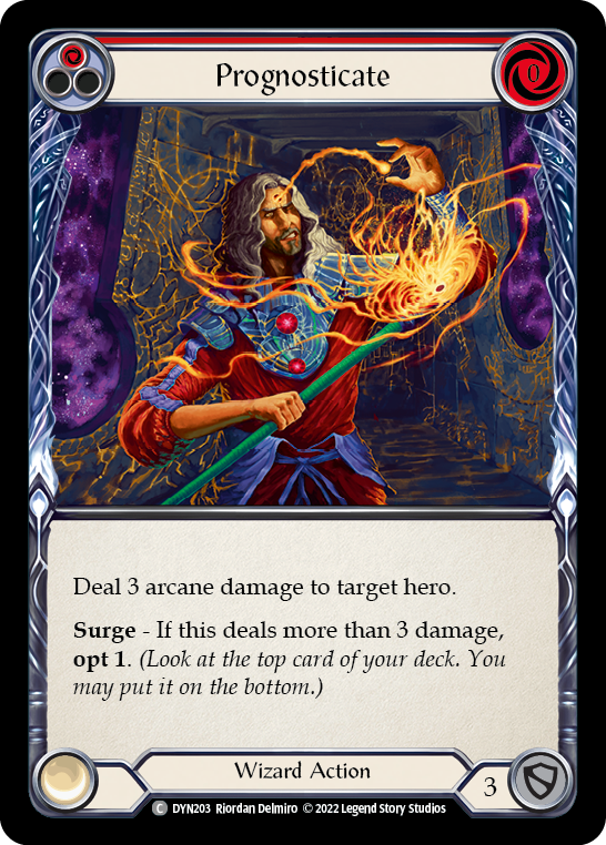 Prognosticate (Red) [DYN203] (Dynasty)  Rainbow Foil | L.A. Mood Comics and Games