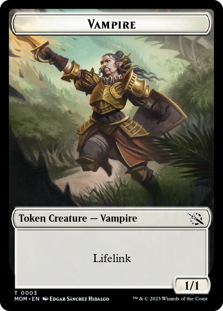 Elemental (9) // Vampire Double-Sided Token [March of the Machine Tokens] | L.A. Mood Comics and Games