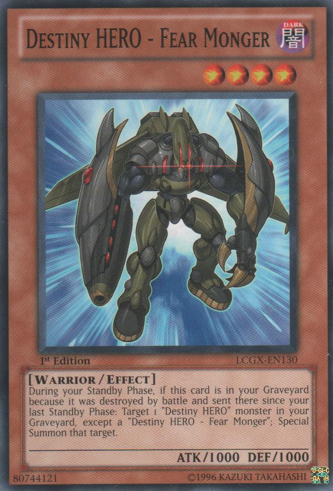 Destiny HERO - Fear Monger [LCGX-EN130] Common | L.A. Mood Comics and Games