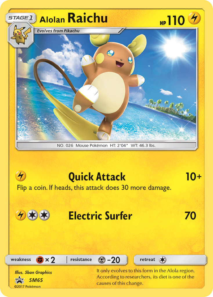 Alolan Raichu (SM65) [Sun & Moon: Black Star Promos] | L.A. Mood Comics and Games