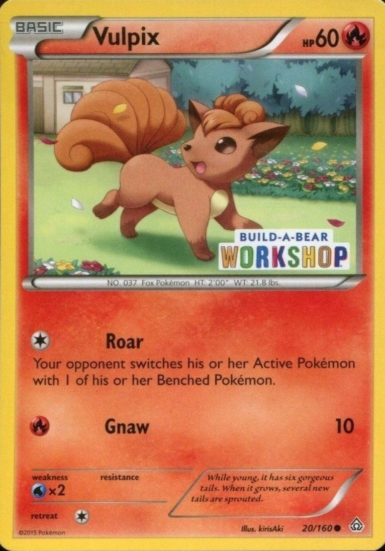 Vulpix (20/160) (Build A Bear Workshop Exclusive) [XY: Primal Clash] | L.A. Mood Comics and Games