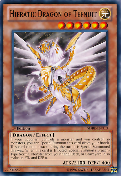 Hieratic Dragon of Tefnuit [SDBE-EN010] Common | L.A. Mood Comics and Games