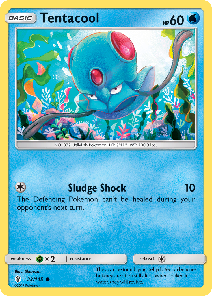 Tentacool (23/145) [Sun & Moon: Guardians Rising] | L.A. Mood Comics and Games