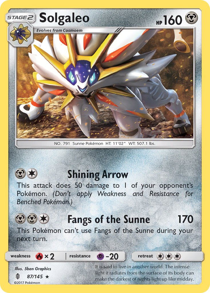 Solgaleo (87/145) (Theme Deck Exclusive) [Sun & Moon: Guardians Rising] | L.A. Mood Comics and Games