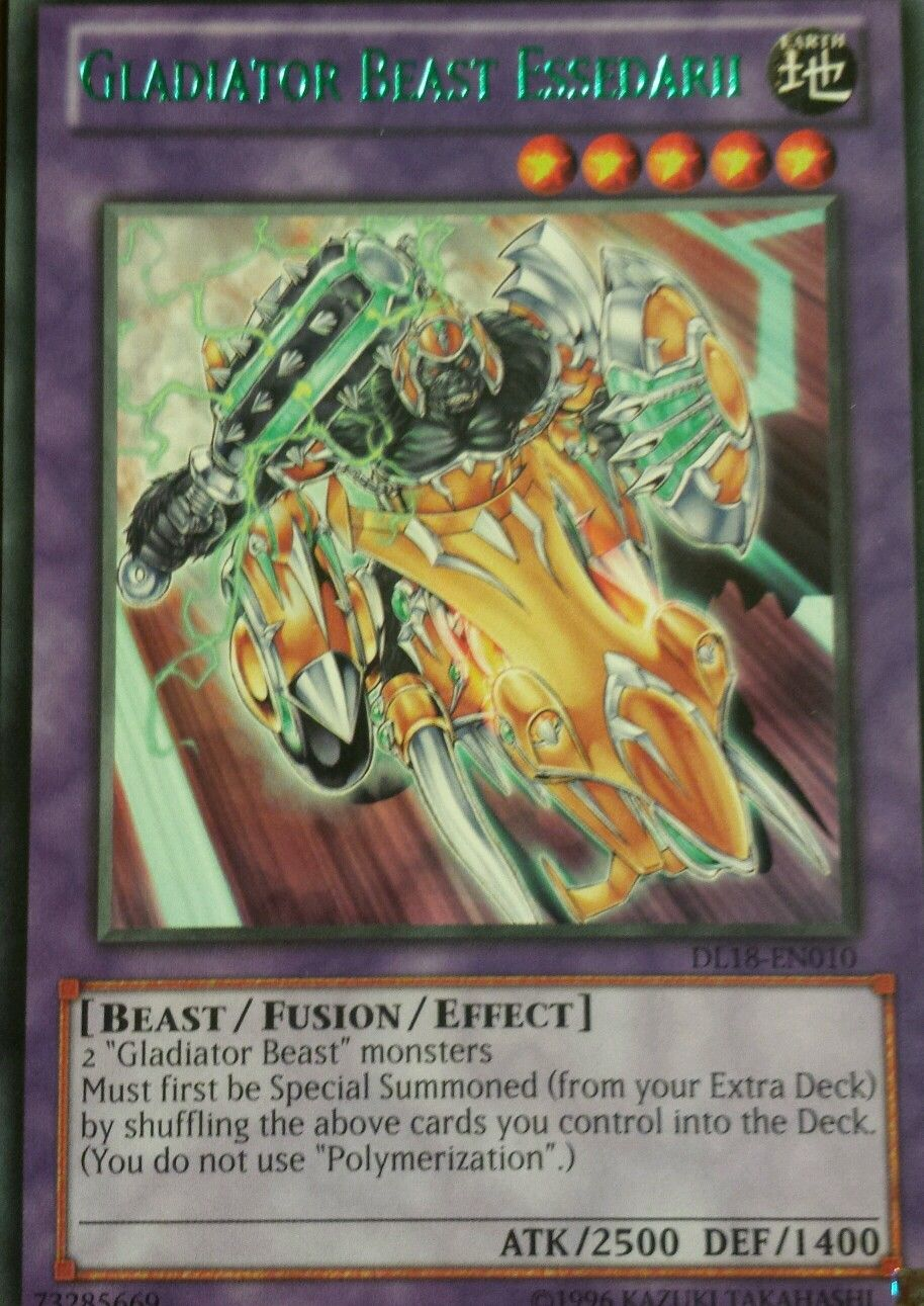 Gladiator Beast Essedarii (Green) [DL18-EN010] Rare | L.A. Mood Comics and Games