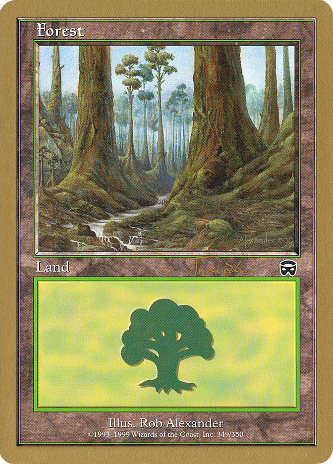 Forest (jt349) (Jan Tomcani) [World Championship Decks 2001] | L.A. Mood Comics and Games