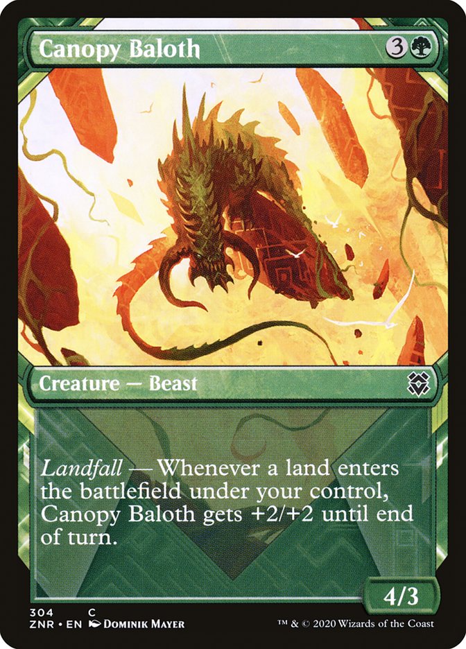 Canopy Baloth (Showcase) [Zendikar Rising] | L.A. Mood Comics and Games