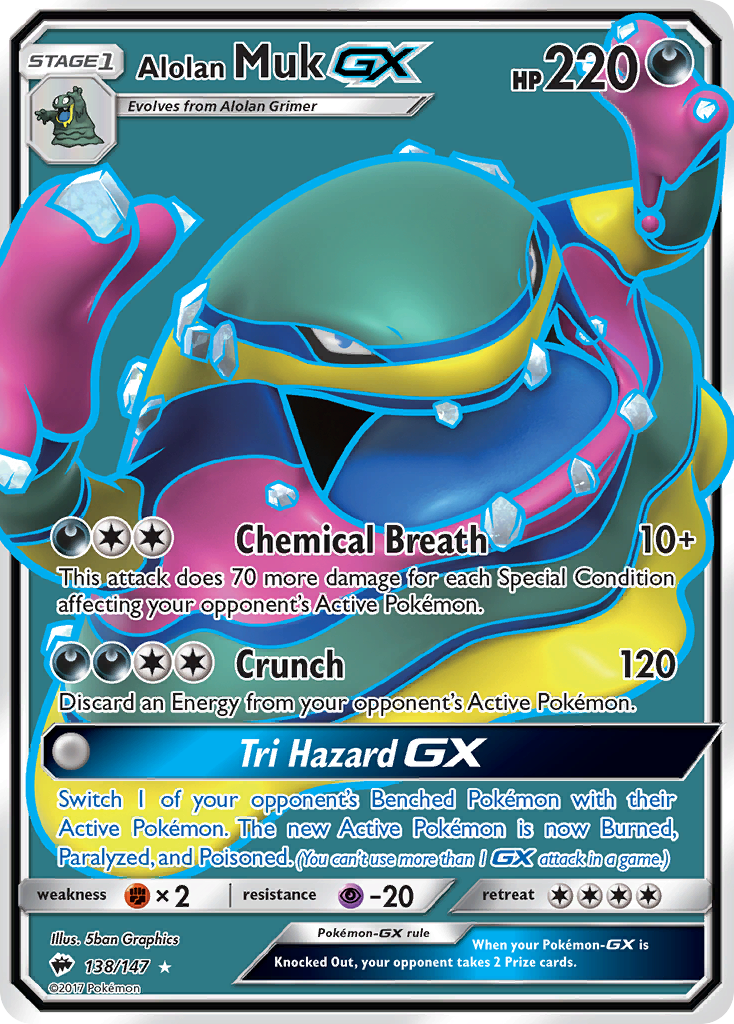 Alolan Muk GX (138/147) [Sun & Moon: Burning Shadows] | L.A. Mood Comics and Games