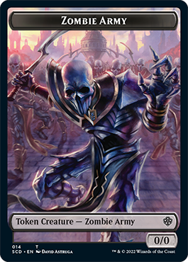 Zombie // Zombie Army Double-Sided Token [Starter Commander Decks] | L.A. Mood Comics and Games